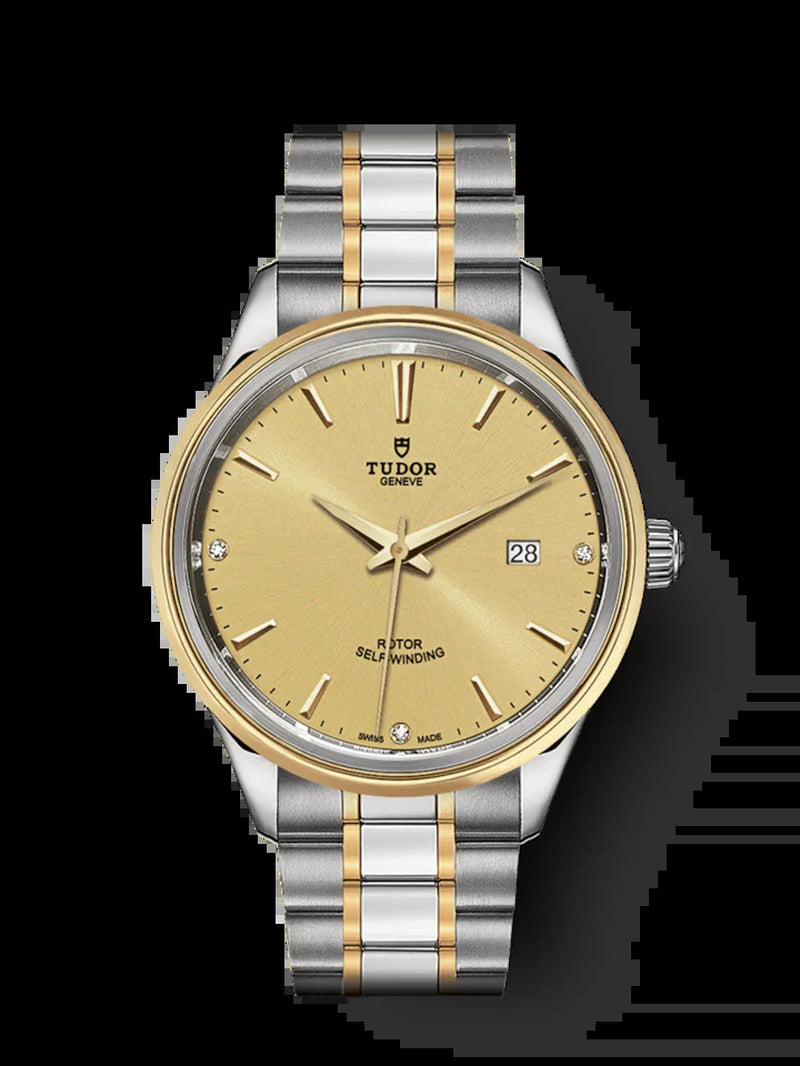 Style, Stainless Steel and Yellow Gold with Diamond-Set, 41Mm, Ref# M12703-0004