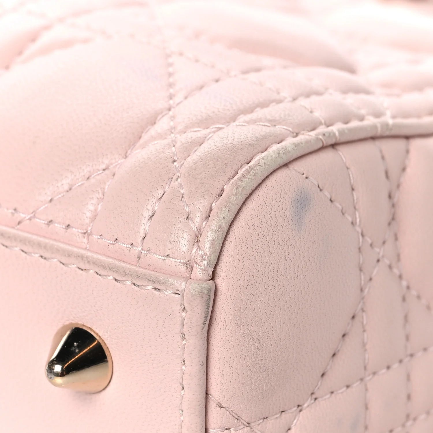 Lambskin Cannage Medium Lady Dior Light Pink