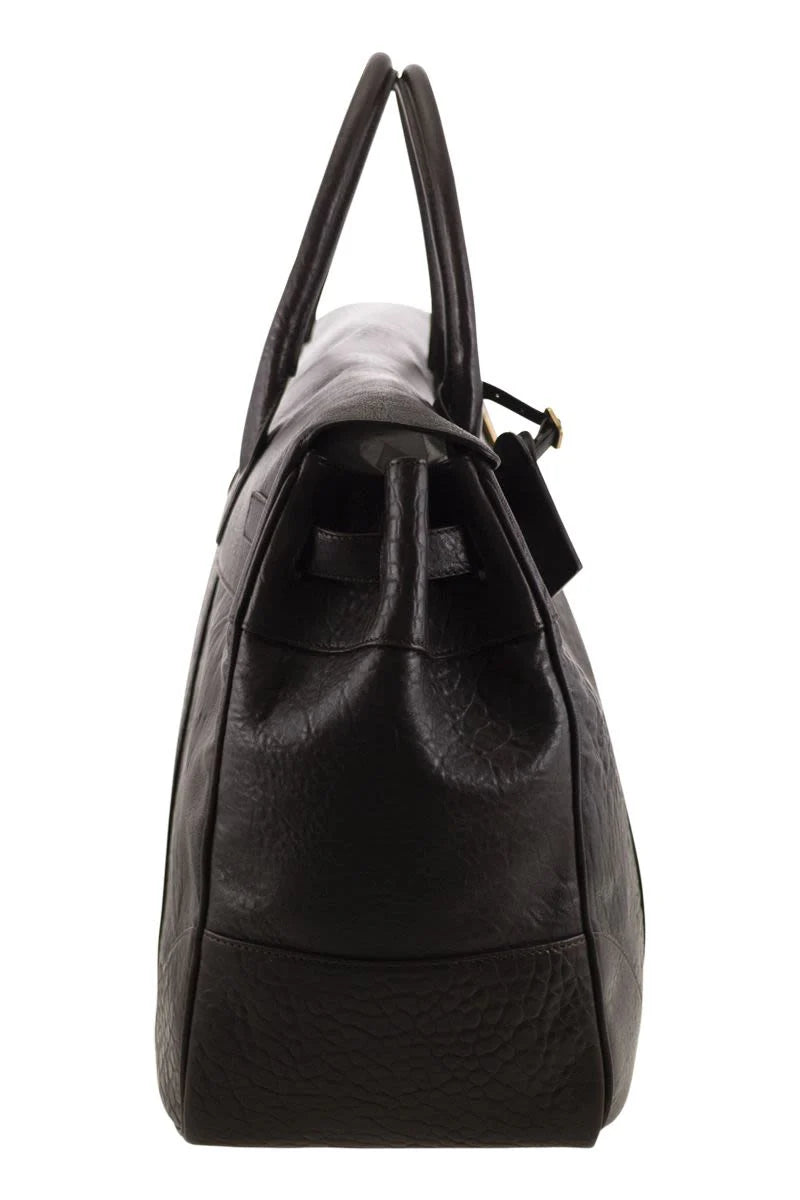 COUNTRY LEATHER BAG with TEXTURE GRAIN