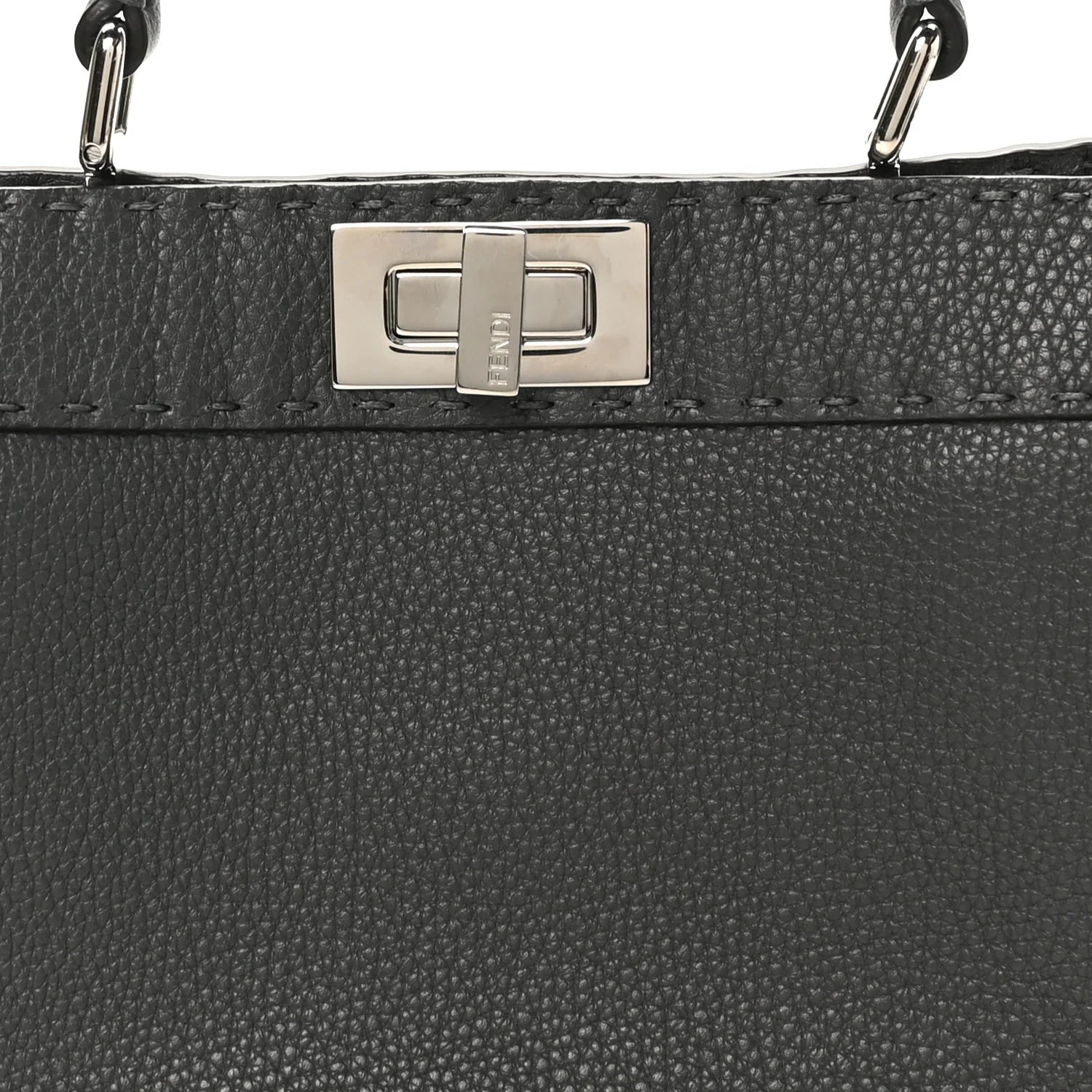 Cuoio Romano Selleria Chamois Small Peekaboo I SEE U Satchel Asfalto Camelia