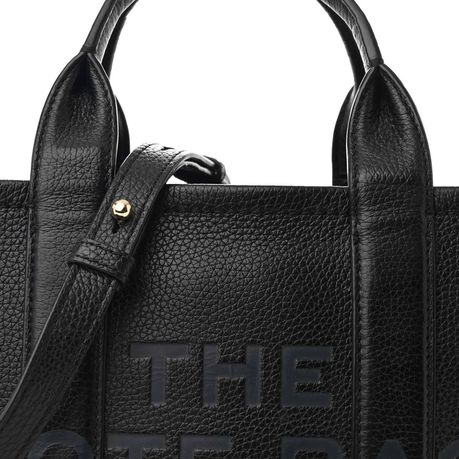Grained Calfskin Small the Tote Bag Black