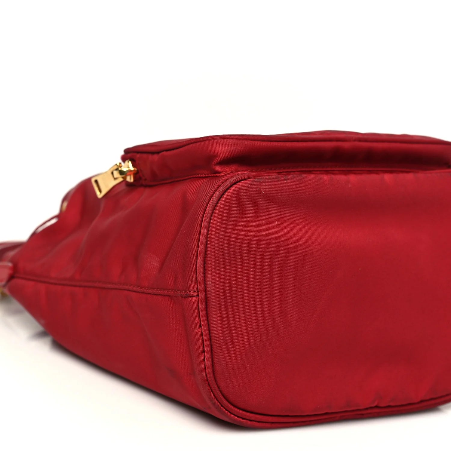 Nylon Vela Saffiano Mini Bucket Crossbody Bag