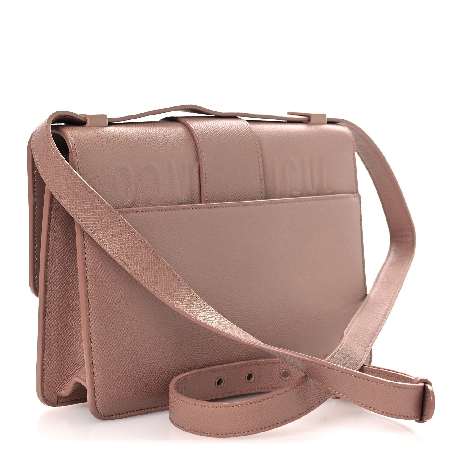 Ultra Matte Grained Calfskin 30 Montaigne Flap Bag Fard