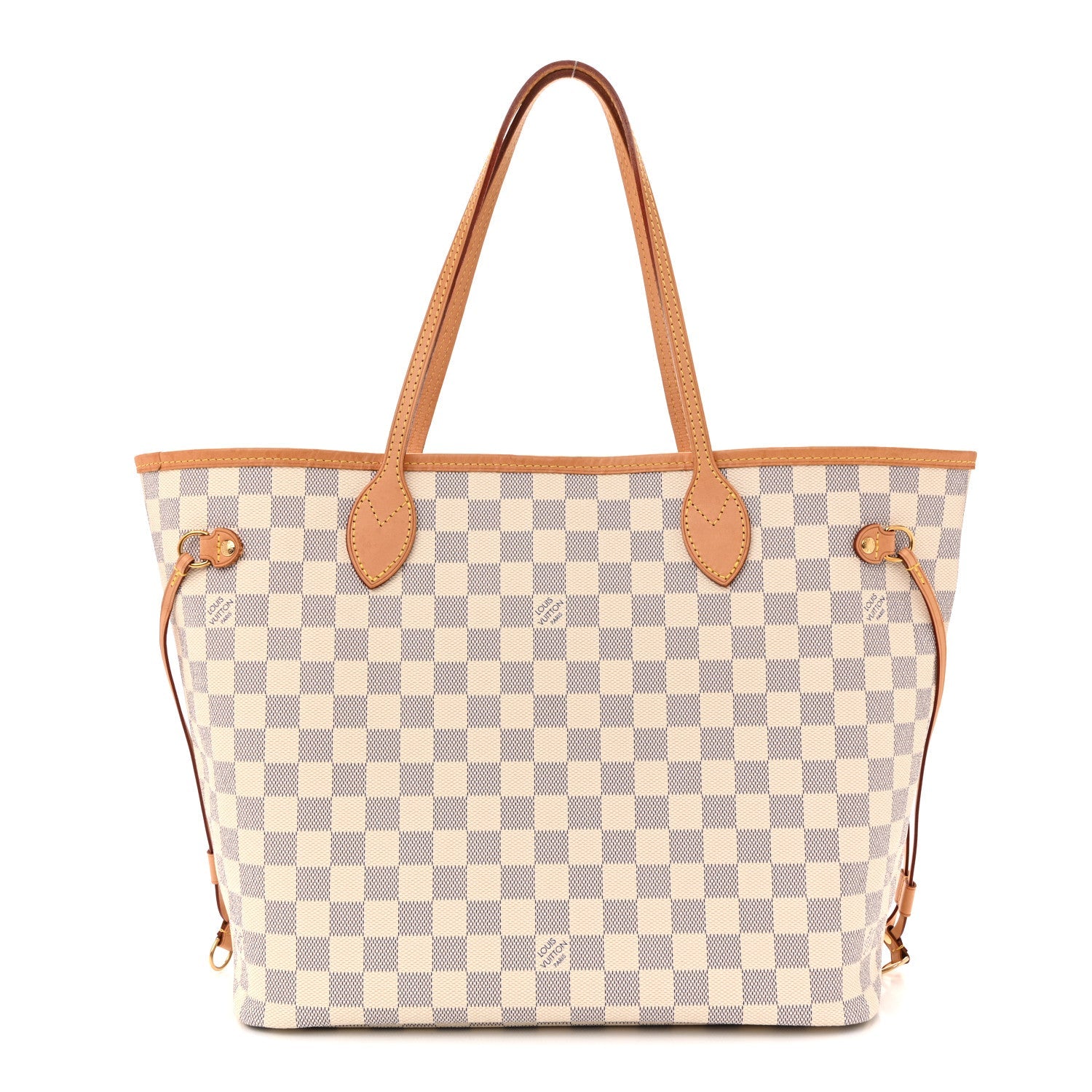 Damier Azur Neo Neverfull MM Rose Ballerine