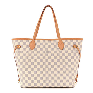 Damier Azur Neo Neverfull MM Rose Ballerine