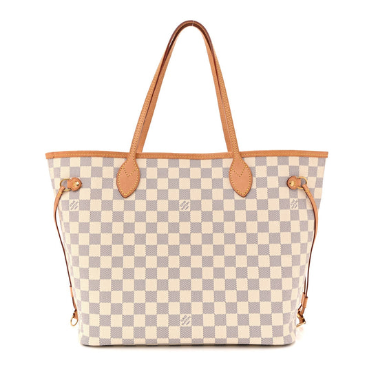 Damier Azur Neo Neverfull MM Rose Ballerine