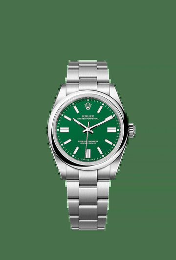 Unworn 2025,  Oyster Perpetual, Oystersteel 41Mm, Green Dial, Domed Oyster, Ref# 134300-0004, Box and Papers