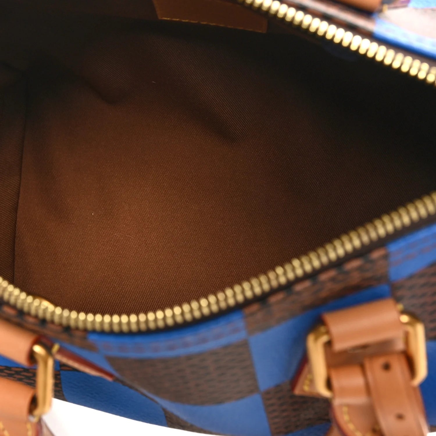 Damier Pop Speedy Bandouliere 25 Blue