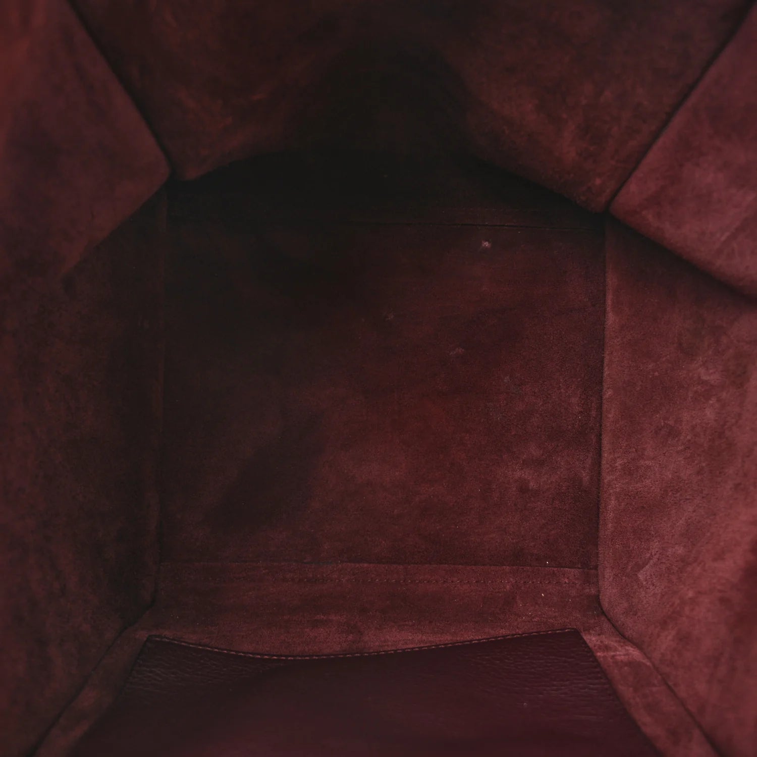 Supple Grained Calfskin Small Big Bag Wine