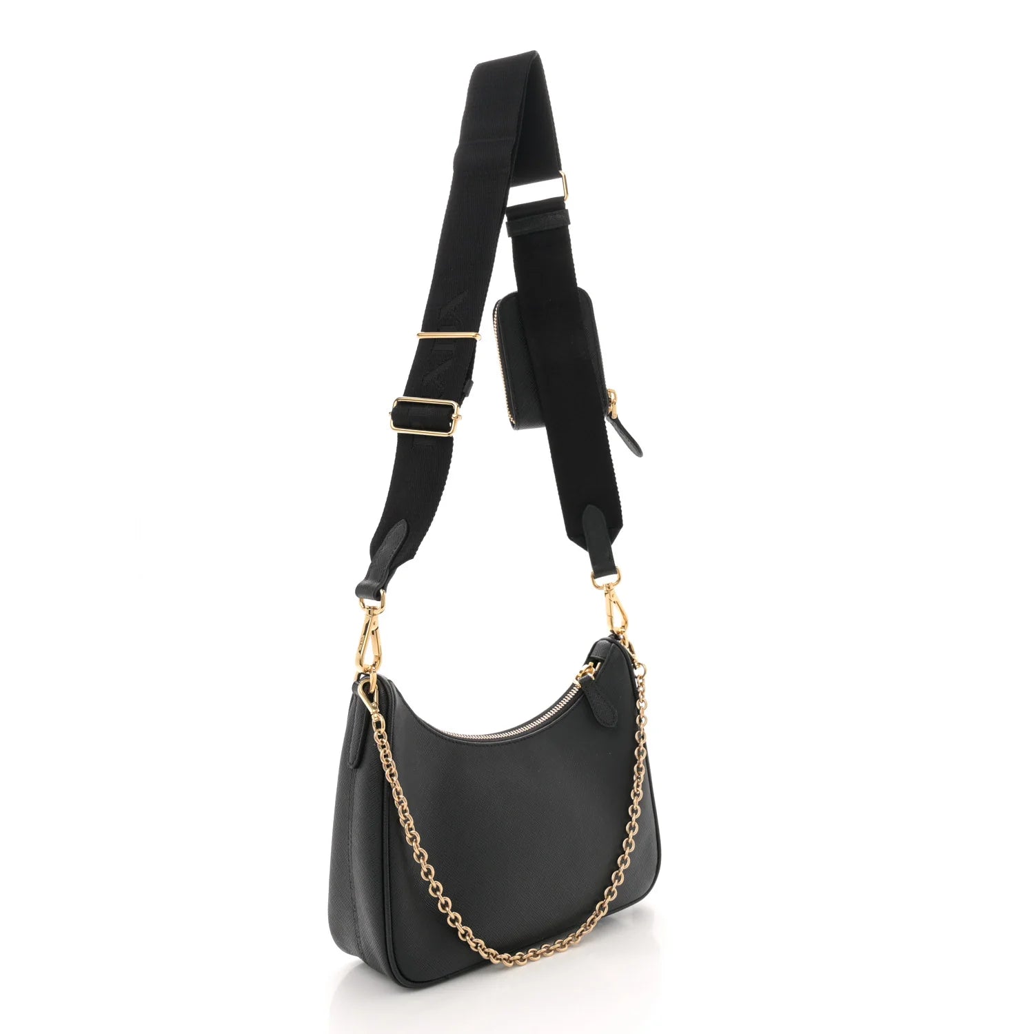 Saffiano Lux Re-Edition 2005 Shoulder Bag Black