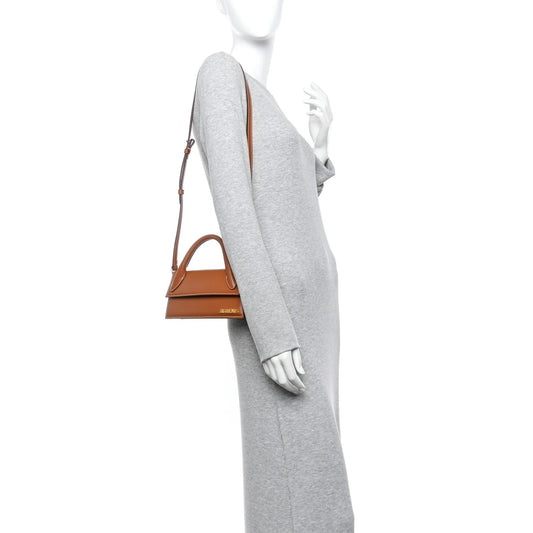 Smooth Calfskin Le Chiquito Long Light Brown