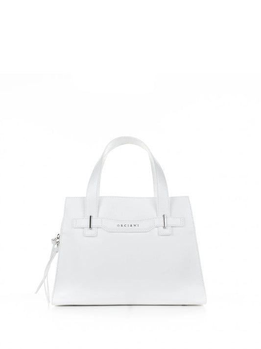 POSH MEDIUM WHITE HANDBAG with SHOULDER STRAP