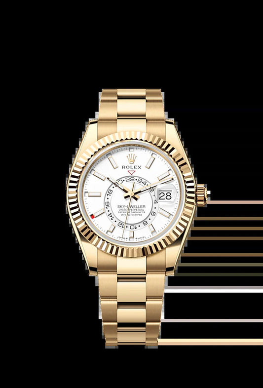 Sky-Dweller, 42Mm, 18K Yellow Gold, Ref# 336938-0003