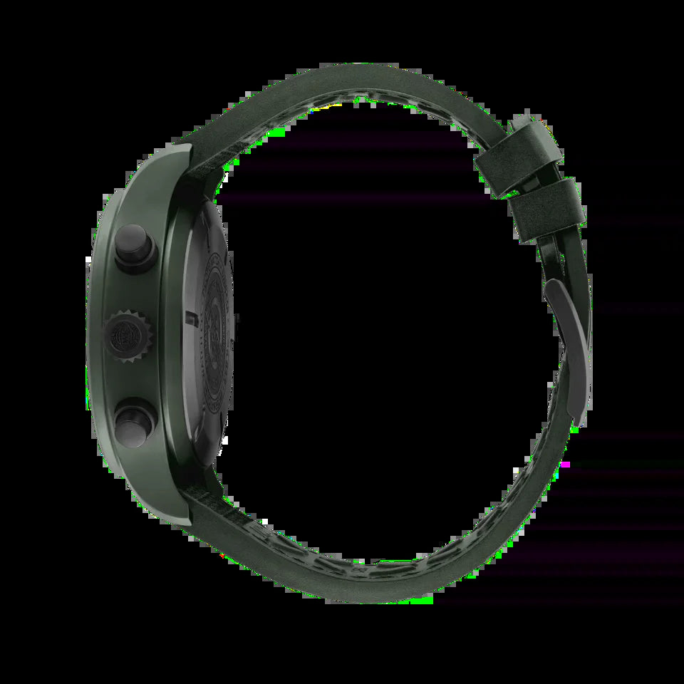 Unworn  Pilot’S Watch Chronograph TOP GUN Edition “Woodland”, Ceramic, Black DLC Titanium, 44,5Mm, Ref# IW389106, Box and Papers