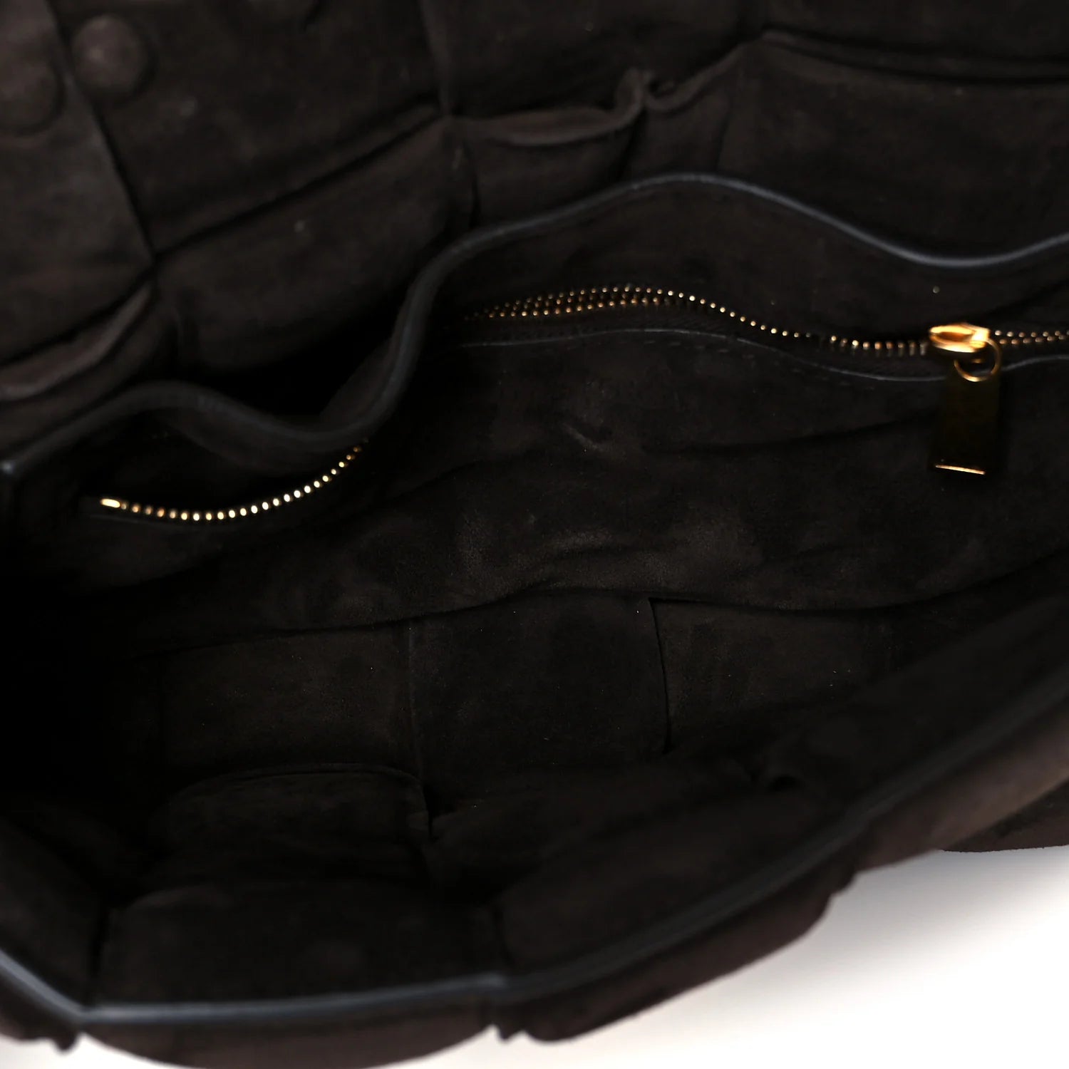 Suede Maxi Intrecciato Padded Chain Cassette Crossbody Bag Fondant