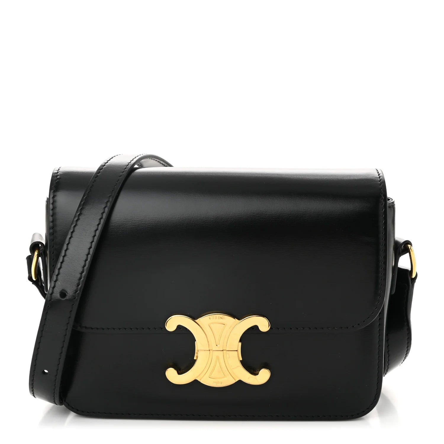 Shiny Calfskin Teen Triomphe Black