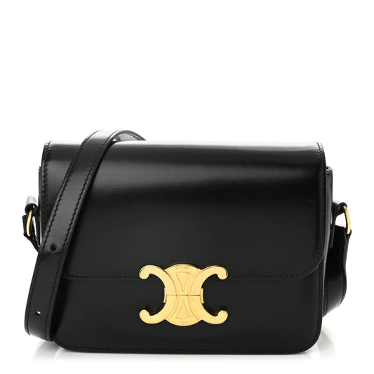 Shiny Calfskin Teen Triomphe Black