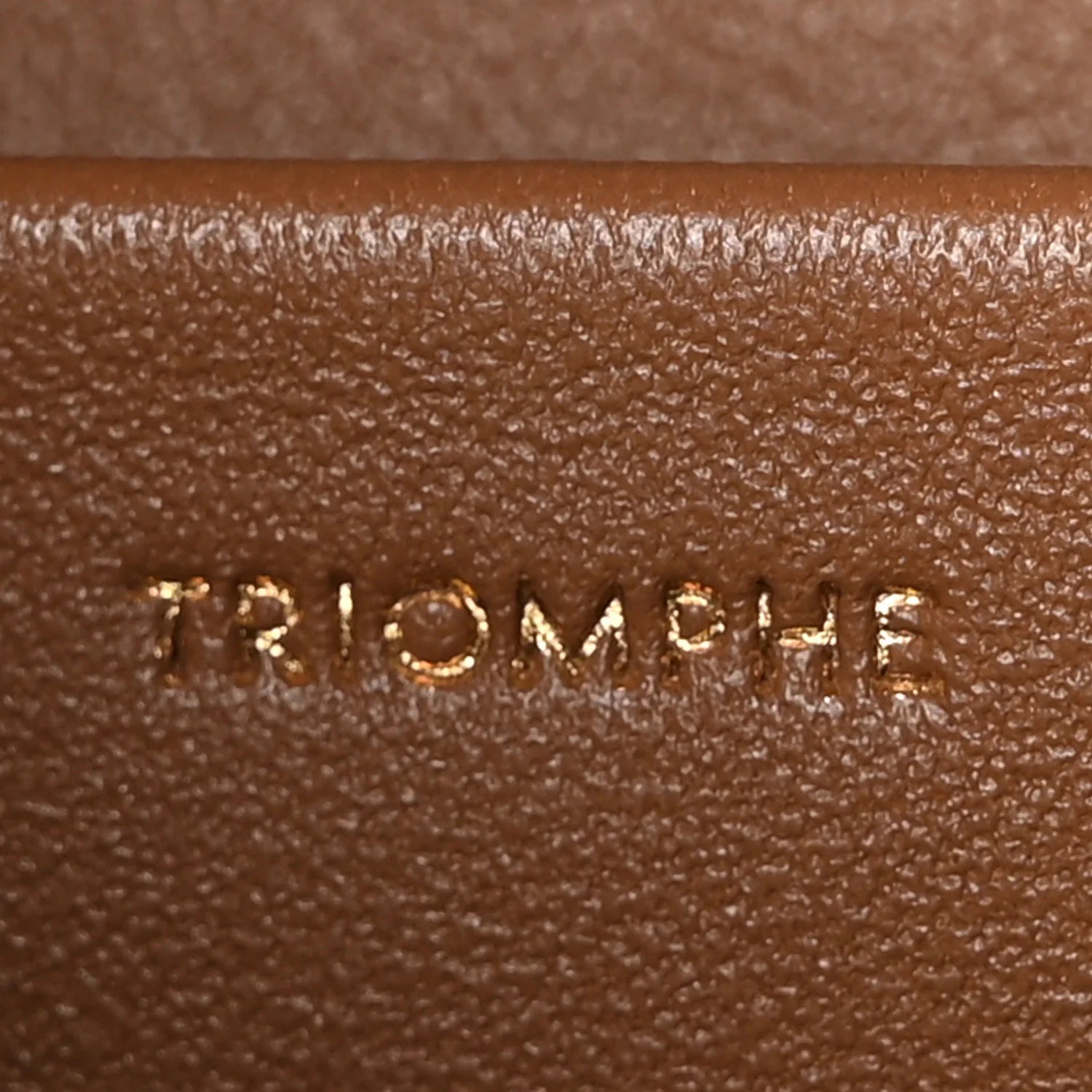 Shiny Calfskin Medium Triomphe Bronze