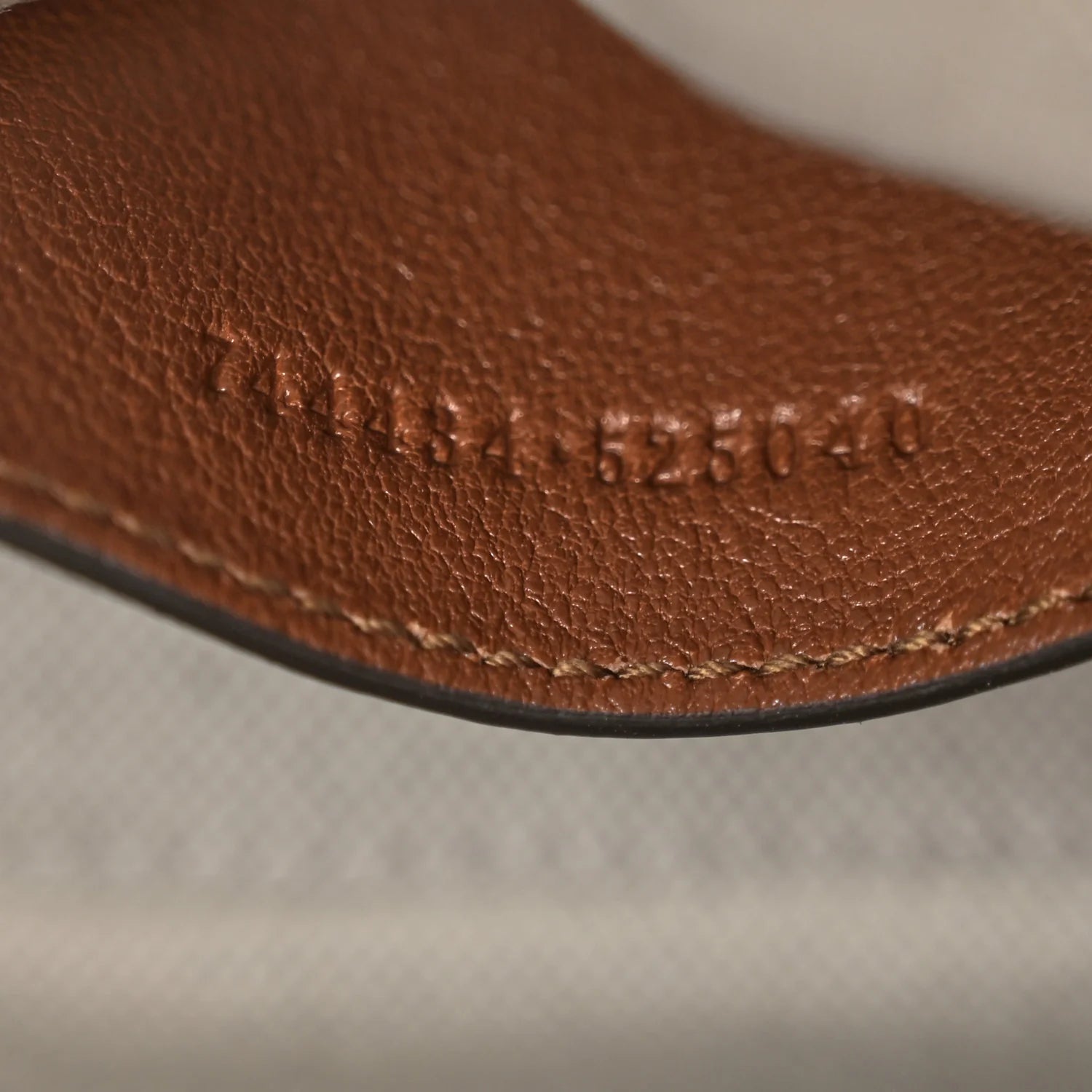 Sakai Be Green Calfskin Diagonal Stitched Blondie Top Handle Bag Cuir