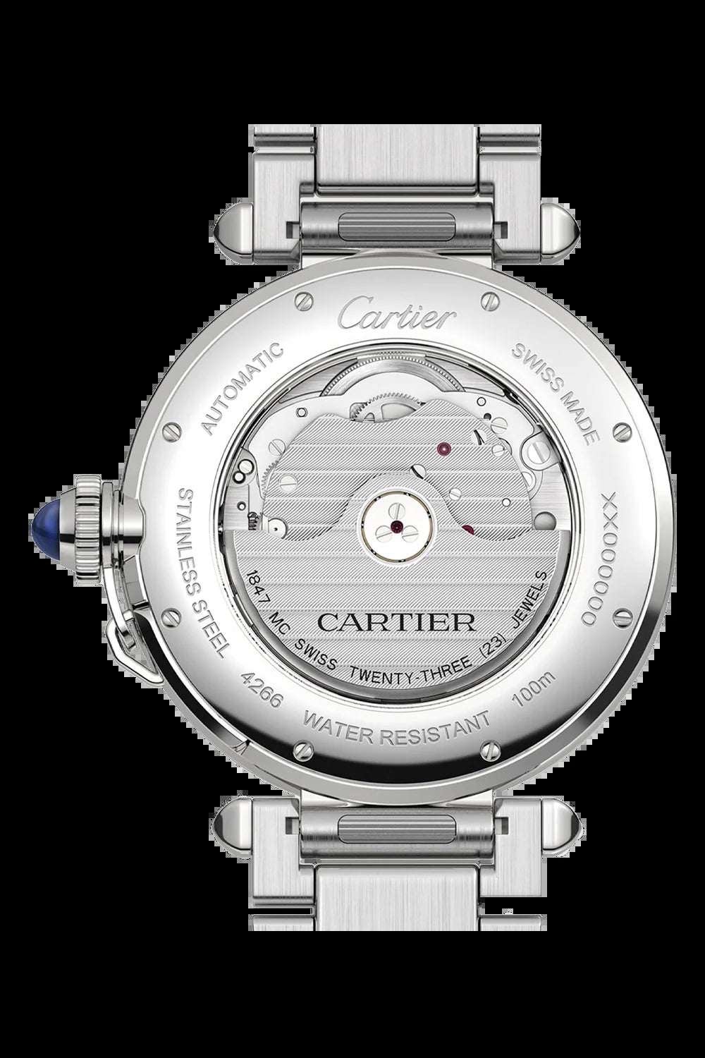 Unworn  Pasha De , Stainless Steel, 41Mm, Ref# WSPA0009, Box and Papers