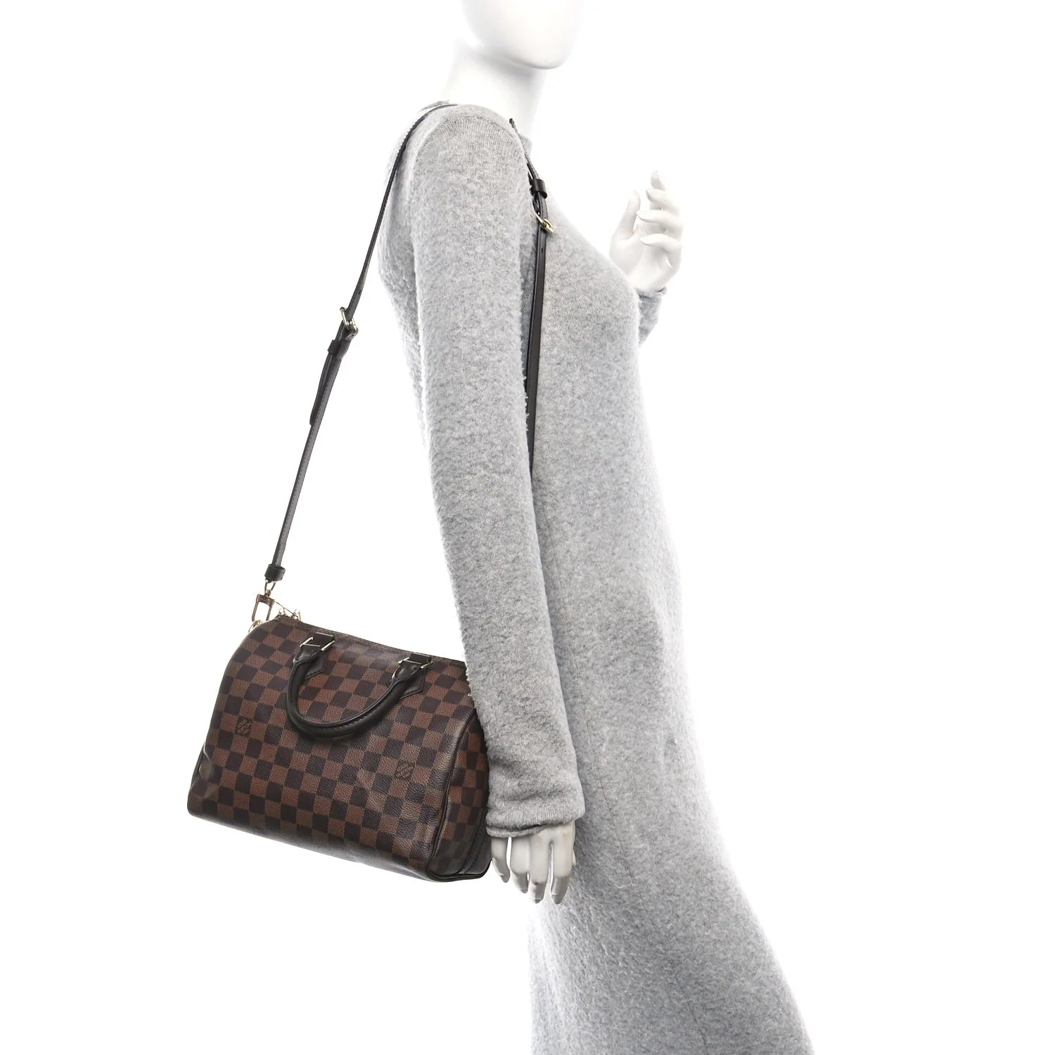 Damier Ebene Speedy Bandouliere 25