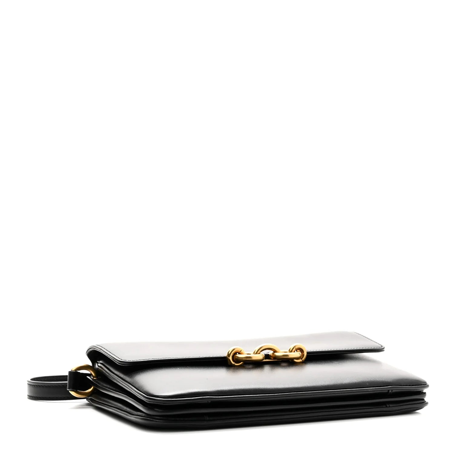 Smooth Calfskin Le Maillon Satchel Black