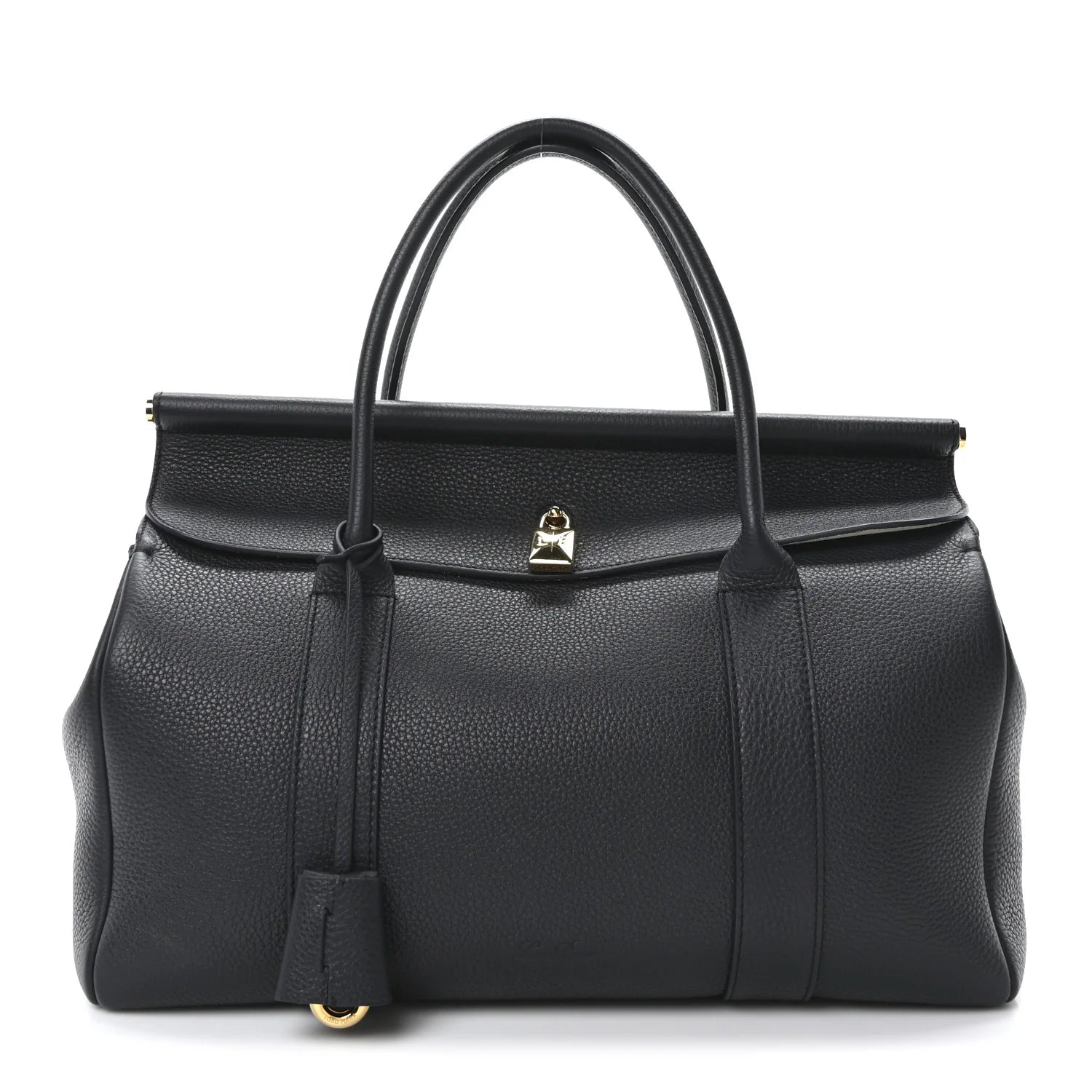 Grained Calfskin L32 Loom Bag Blue Navy