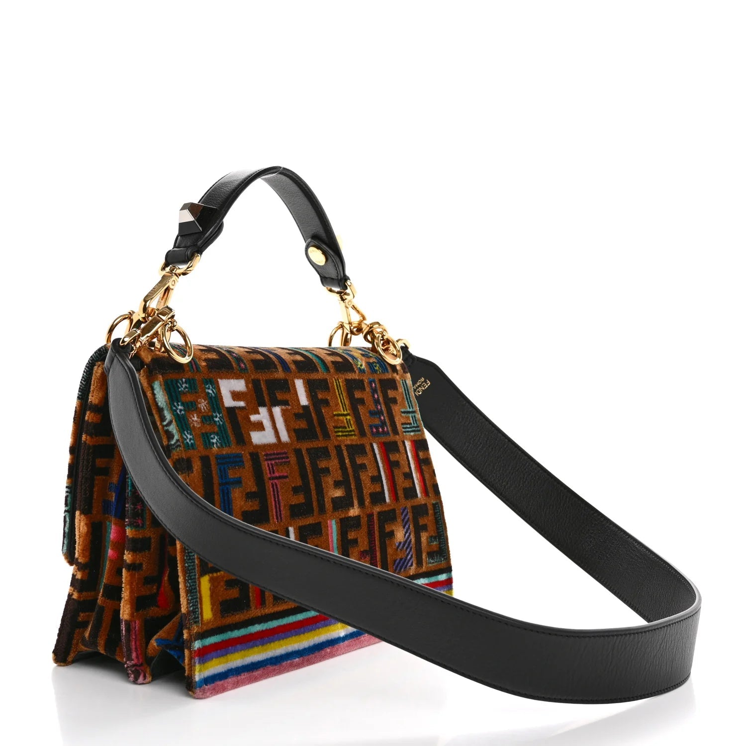 Velvet Vitello Dolce Fun Fair Kan I Shoulder Bag Tobacco Multicolor Black