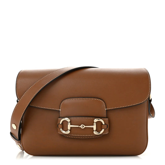 Ciny Lux Calfskin Horsebit 1955 Soft Small Shoulder Bag Sundial