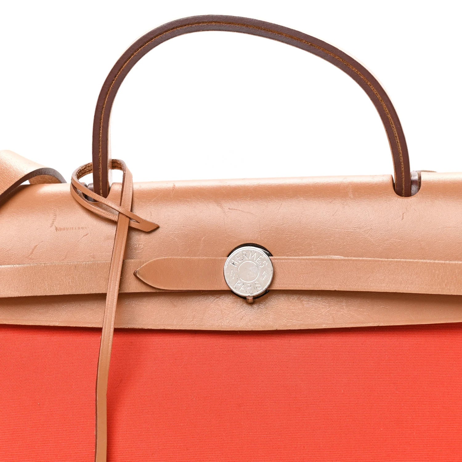 Vache Hunter Toile Herbag Zip 31 PM Capucine Fauve