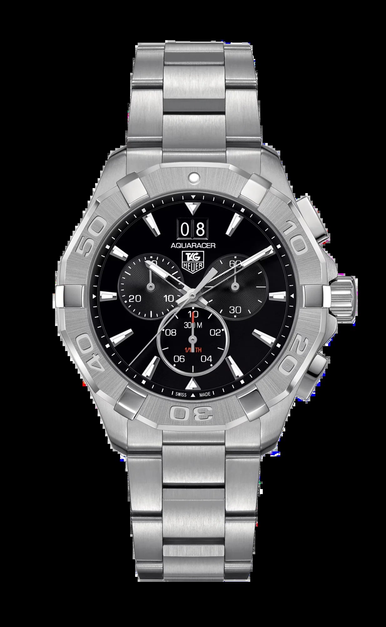 Unworn  Aquaracer Chronograph, 43Mm, Stainless Steel, Ref# CAY1110.BA0927, Box & Papers