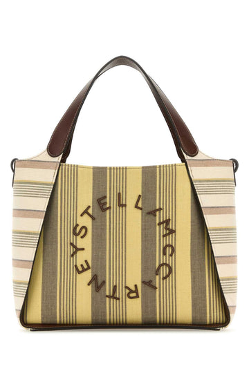 PRINTED FABRIC STELLA LOGO HANDBAG