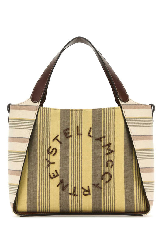 PRINTED FABRIC STELLA LOGO HANDBAG