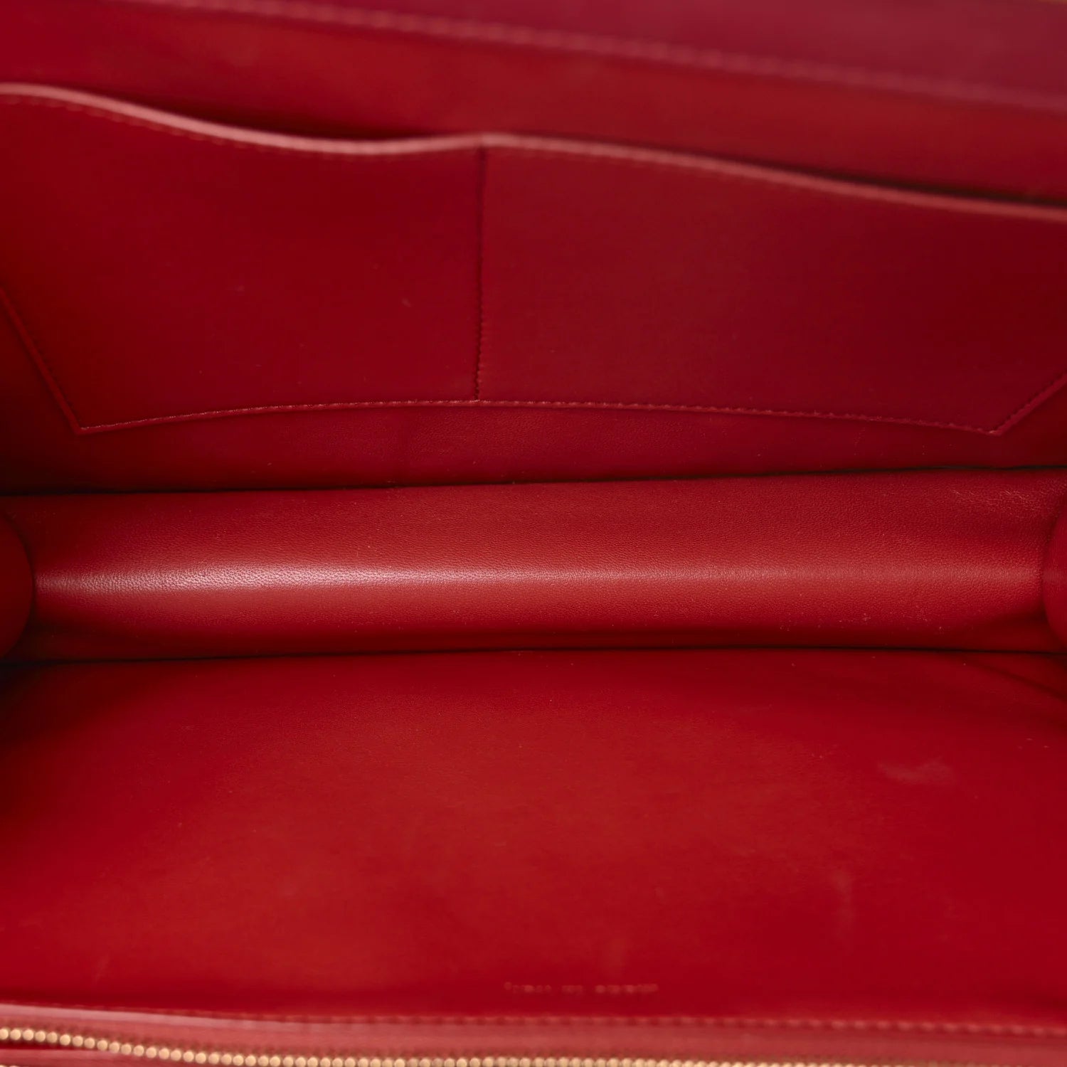 Patina Box Calfskin Medium Clasp Bag Scarlet