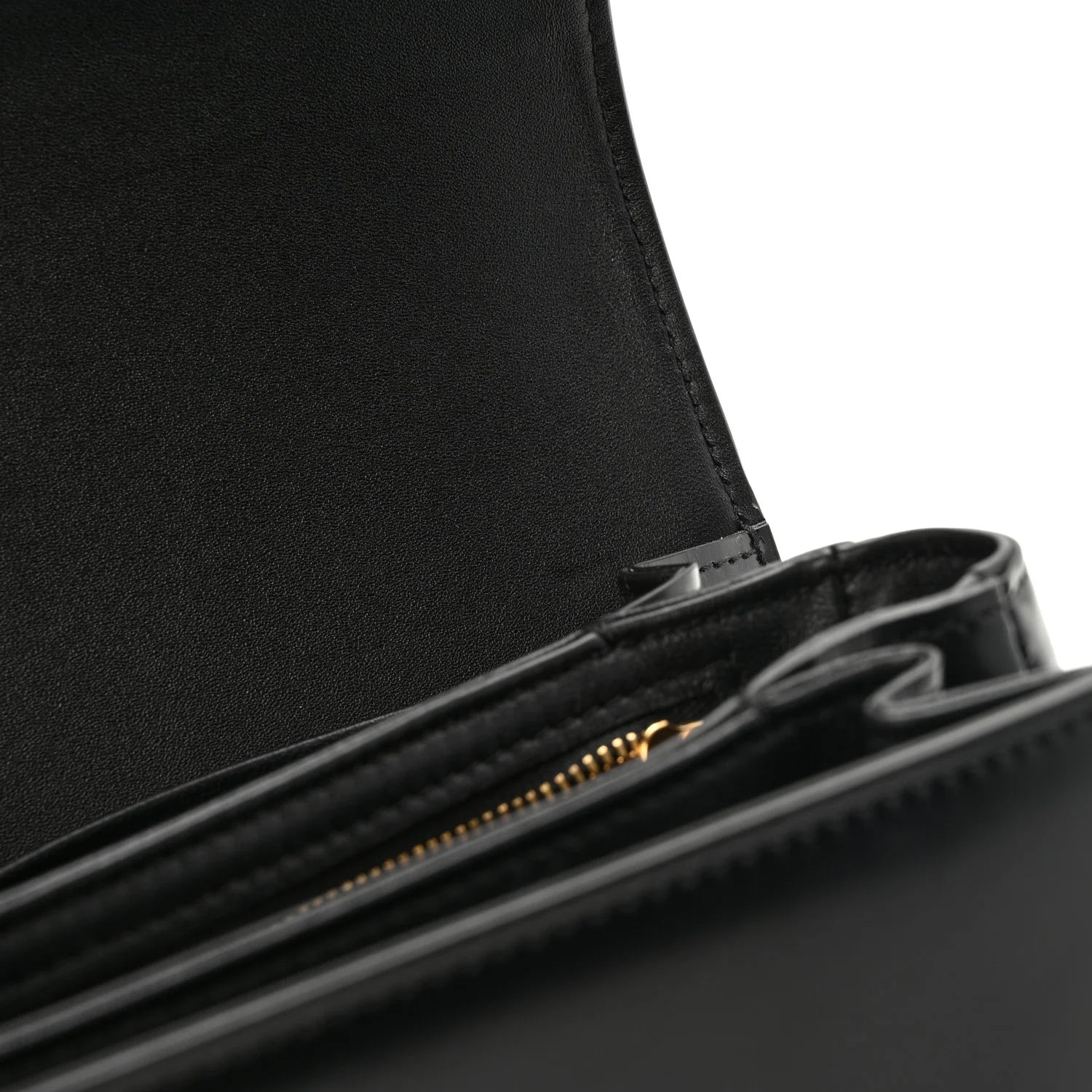 Shiny Calfskin Medium Triomphe Black