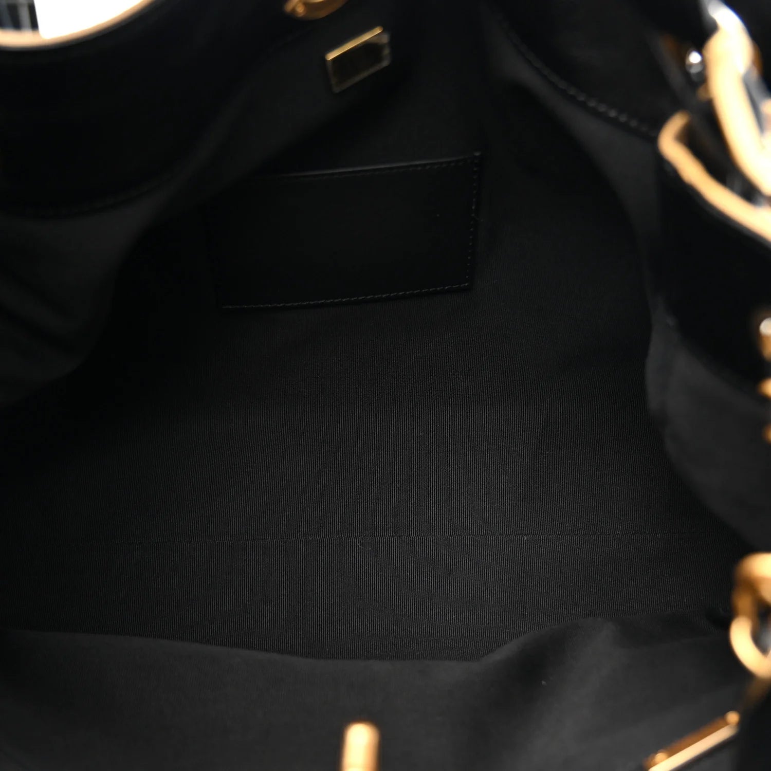 Suede Calfskin Shiny Lambskin Quilted Large Shopping Bag Beige Black