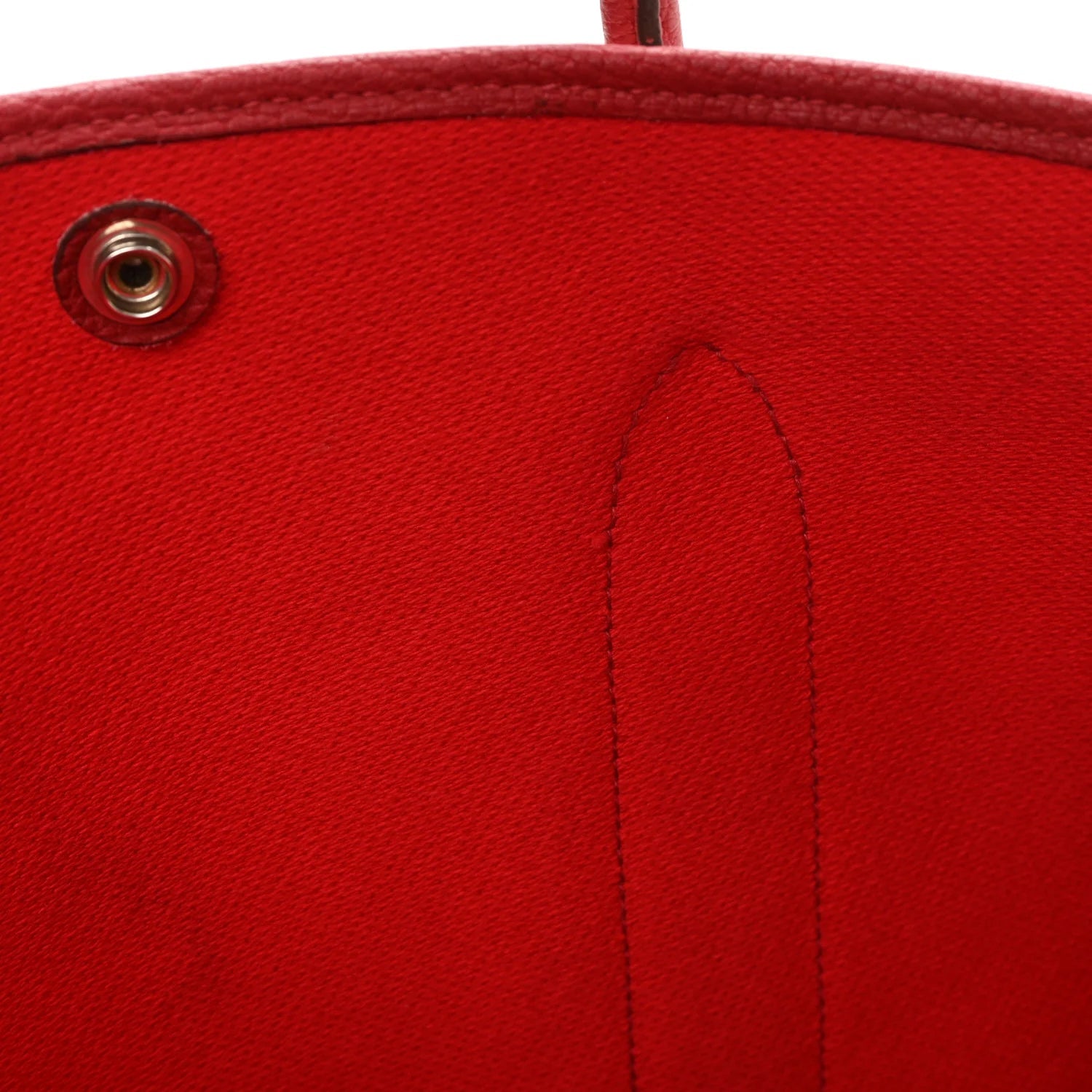 Twill H Negonda Garden Party Tote 36 MM Ecru Rouge Piment