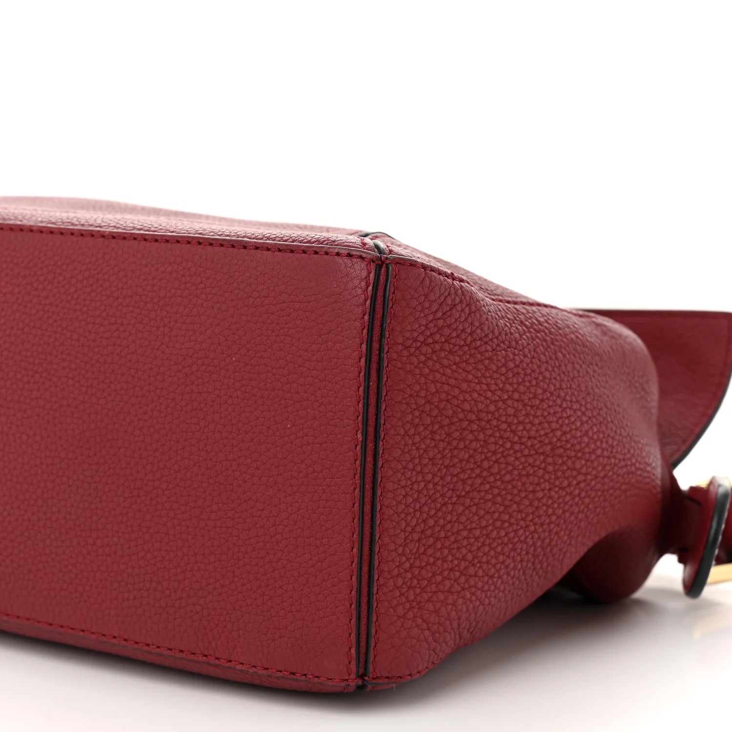Grained Calfskin Small Puzzle Bag Rouge