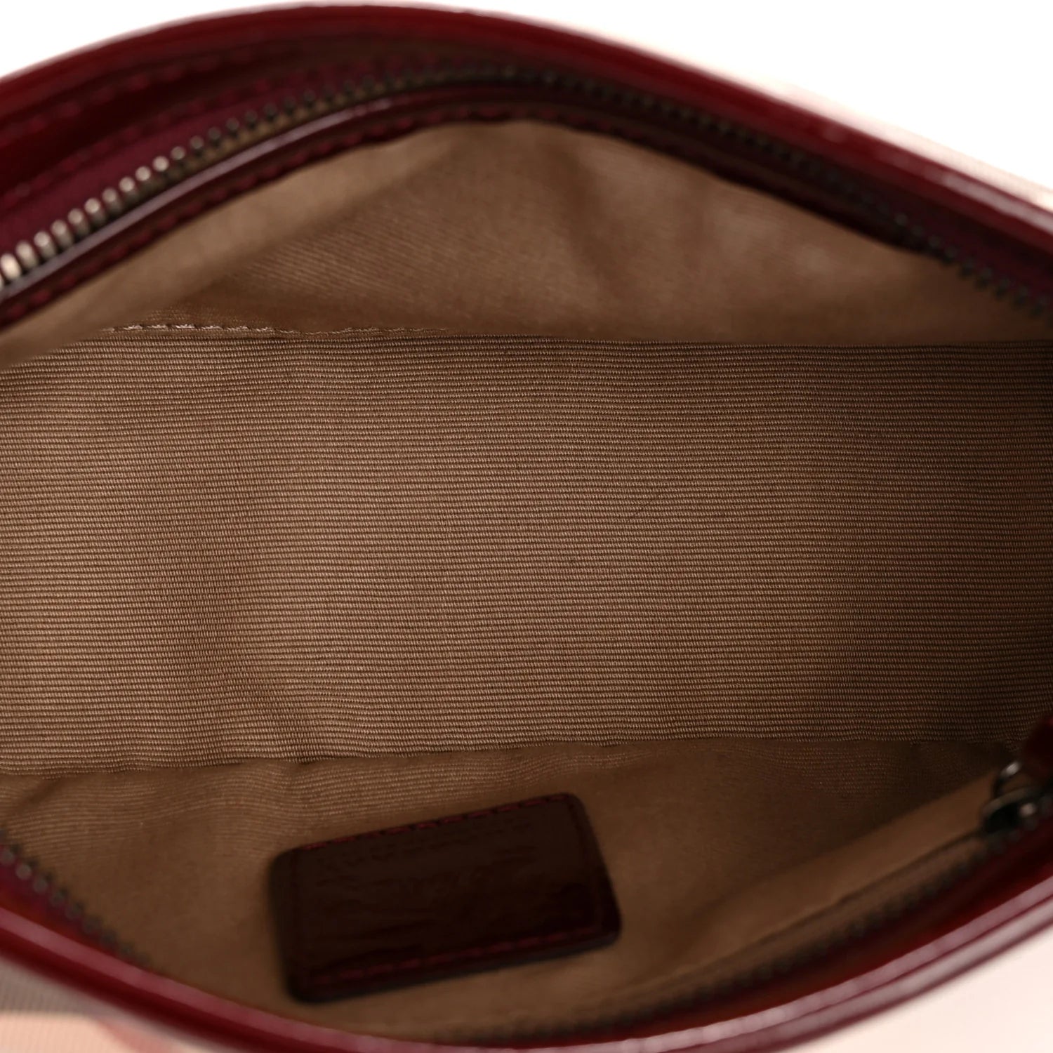 Patent Nova Check Newbury Dark Red