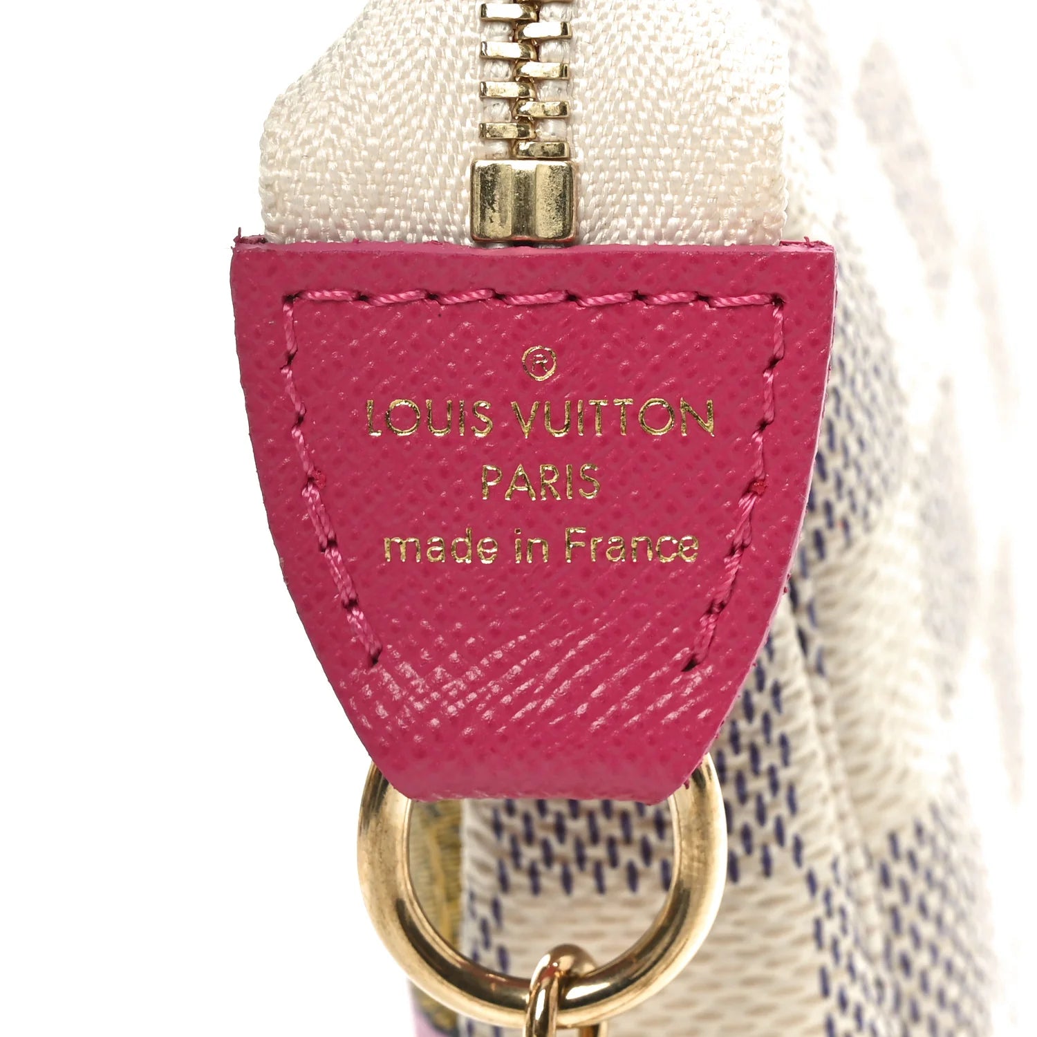 Damier Azur 2021 Christmas Animation Hollywood Mini Pochette Accessories Fuchsia