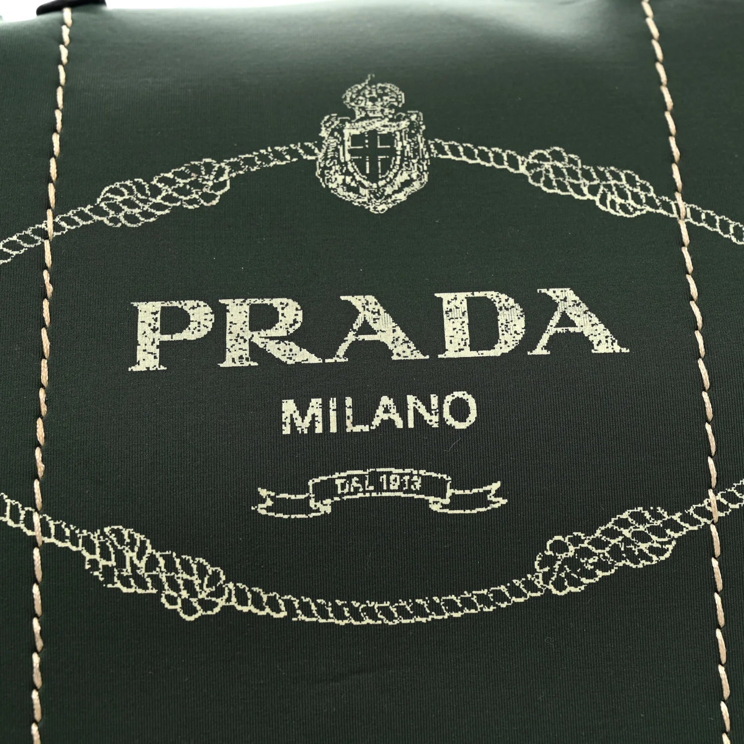 Neoprene Shopping Logo Tote Green