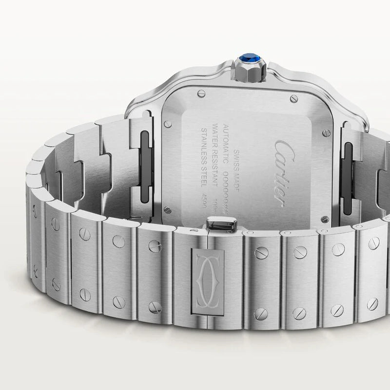 Unworn  Santos De , Stainless Steel, 39.8Mm, Ref# WSSA0071, Box and Papers