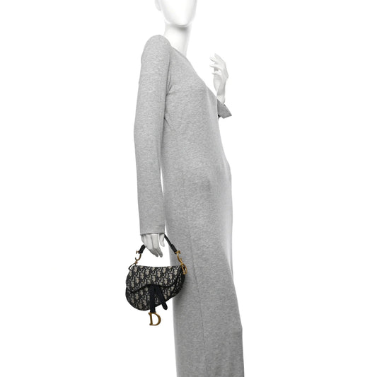 Oblique Mini Saddle Bag Blue