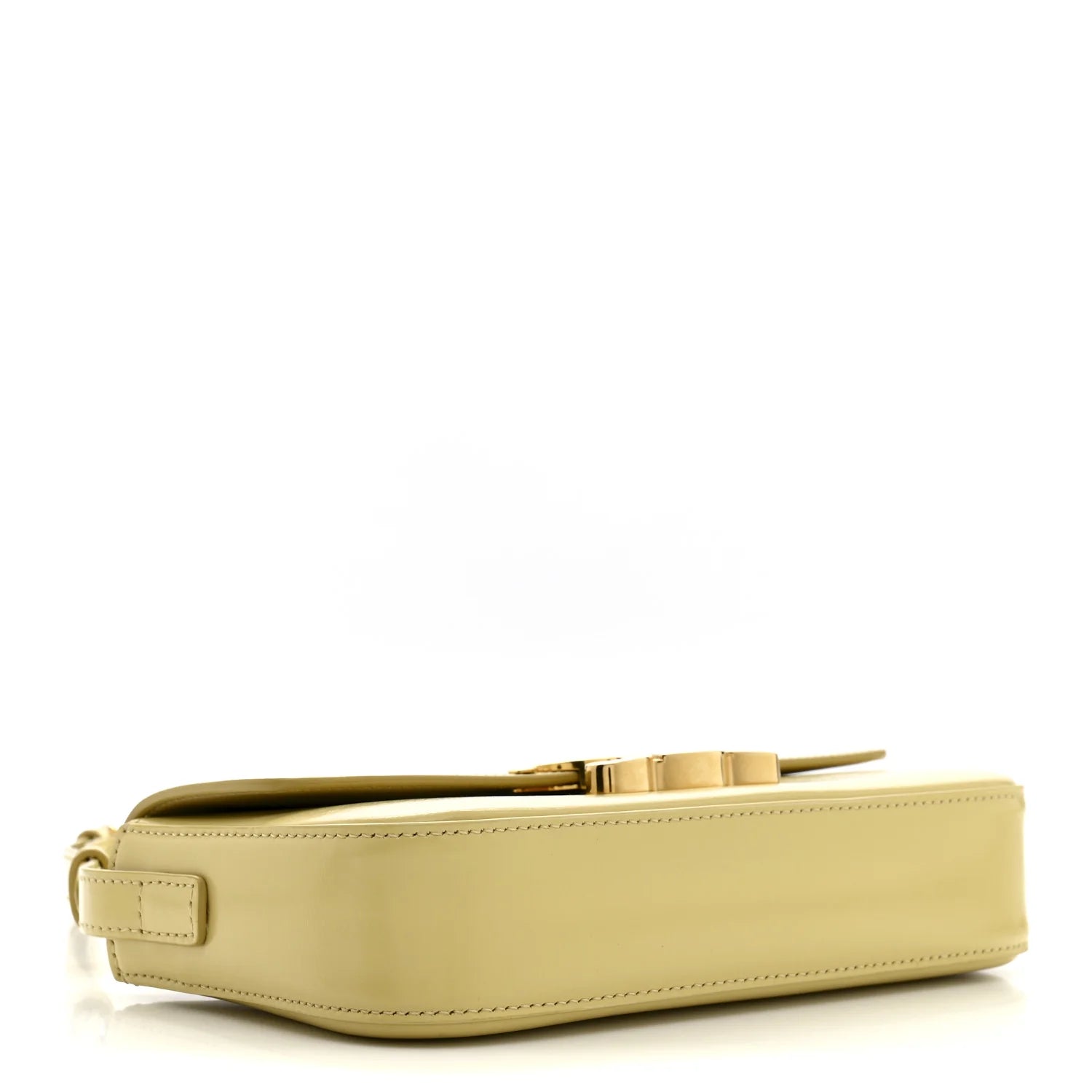 Shiny Calfskin Triomphe Shoulder Bag Papyrus