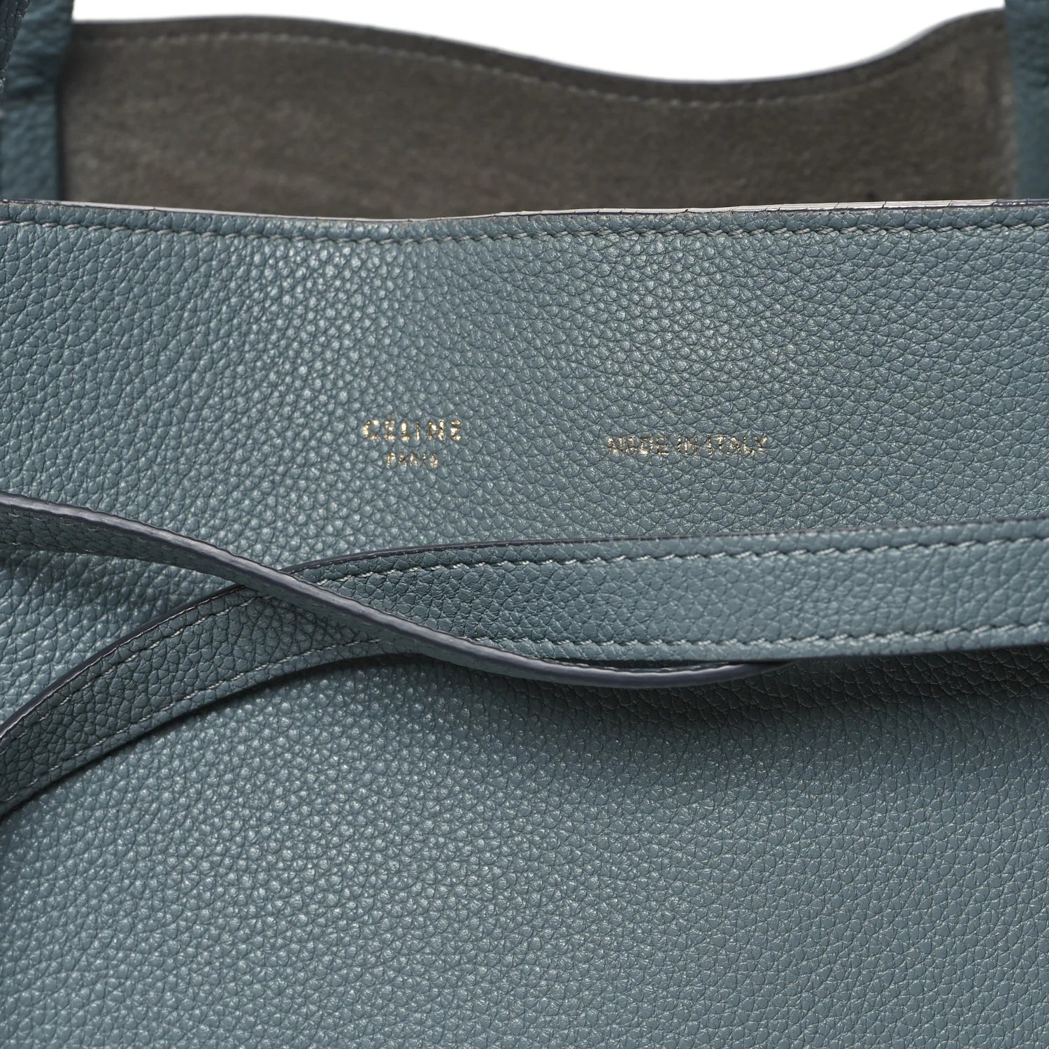 Soft Grained Calfskin Small Belt Cabas Phantom Storm