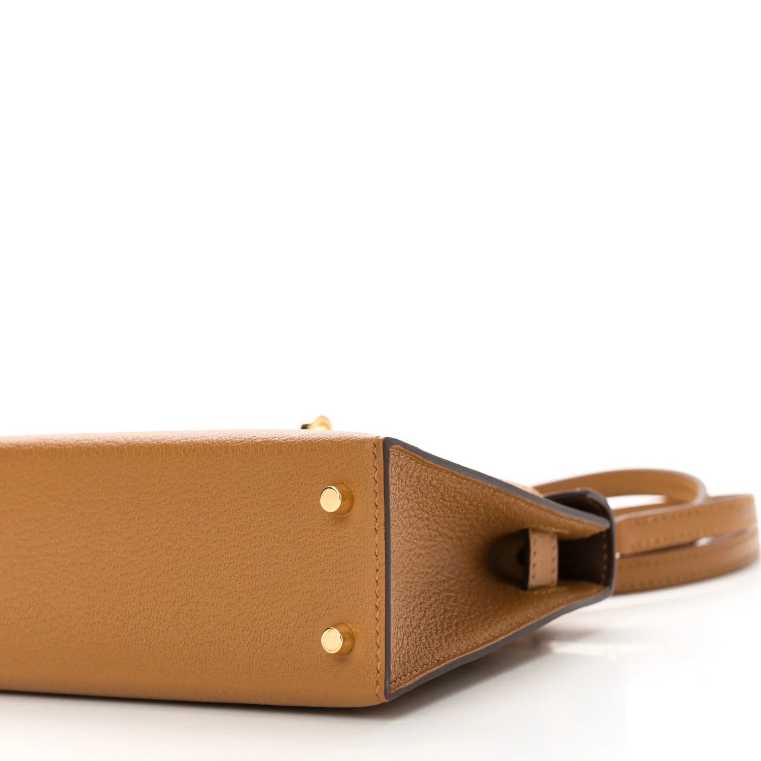 Chevre Mysore Verso Mini Kelly Sellier 20 Caramel Cacao