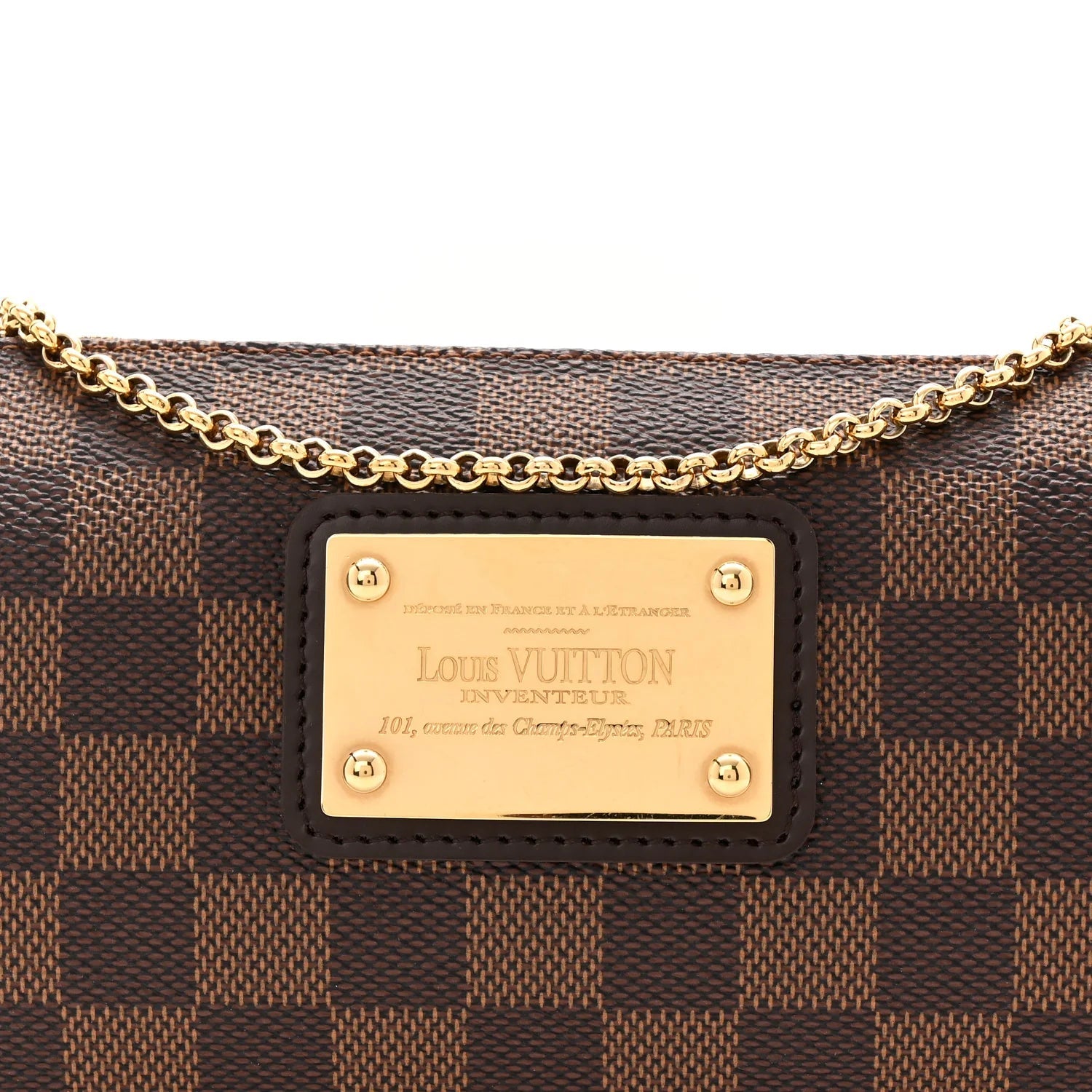 Damier Ebene Eva Clutch