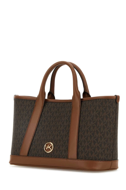 PRINTED CANVAS SMALL LUISA SHOPPING BAG