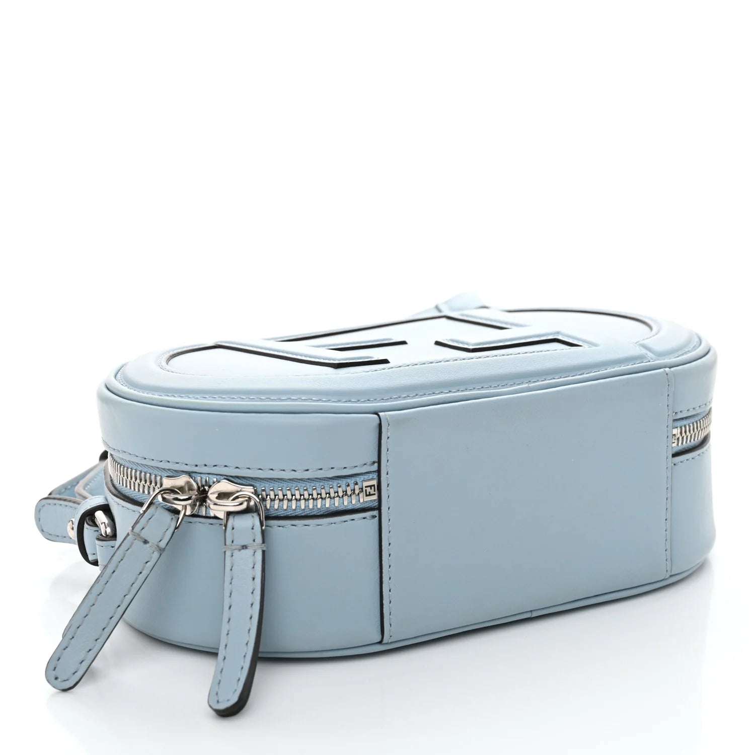 Vitello Grace Camoscio O'Lock Mini Camera Case Azzurro Baby