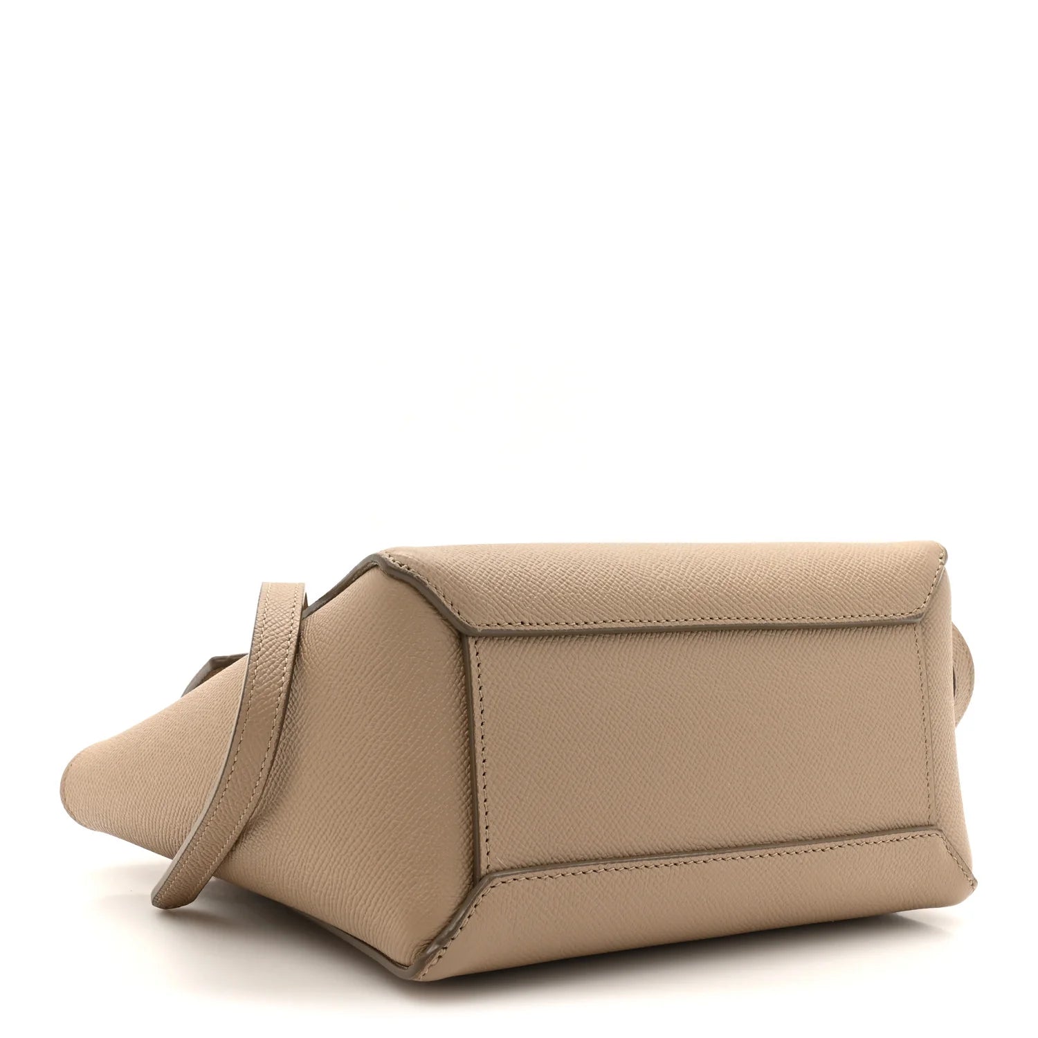 Grained Calfskin Nano Belt Bag Light Taupe